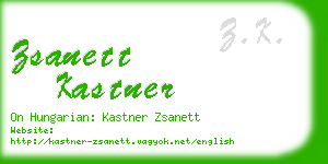 zsanett kastner business card